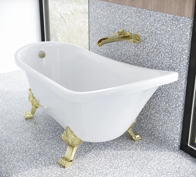 Swiss Madison Cache Clawfoot Soaking Acrylic Bathtub