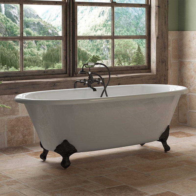Cambridge Plumbing Cast Iron Double Ended Clawfoot Tub