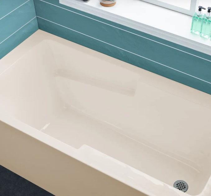 Swiss Madison Voltaire 60 in x 32 in Alcove Bathtub in Bisque