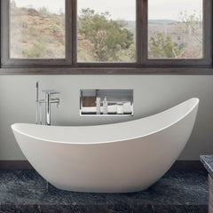 Alfi Polished Chrome Free Standing Floor Mounted Bath Tub Filler